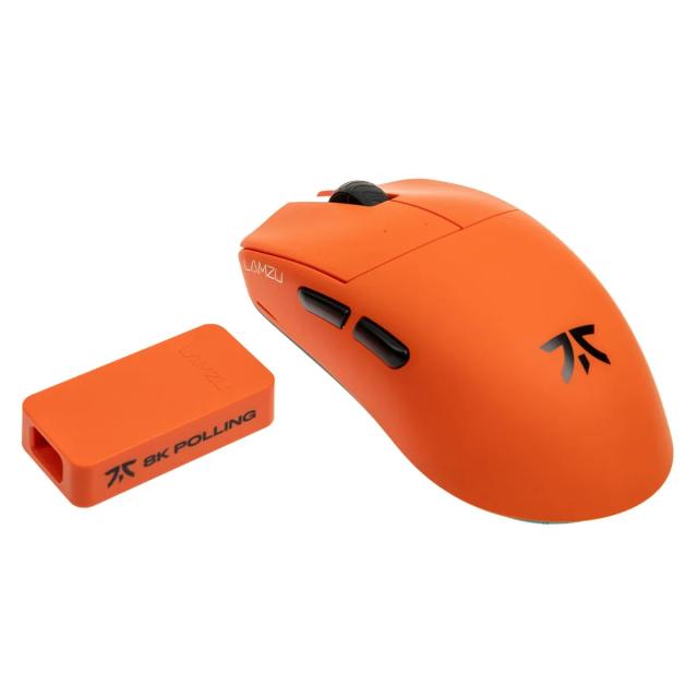 Мишка Lamzu MAYA X 8K, оптична, 30 000 dpi, Wireless, Fnatic Special Edition Orange