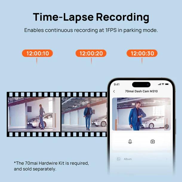 Видеорегистратор 70mai Dash Cam M310 Grey