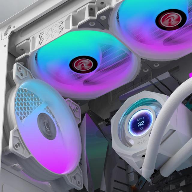 Охладител за процесор Raijintek Water Cooling, CYCLOPS 360 White, LGA1851/LGA1700/AM5