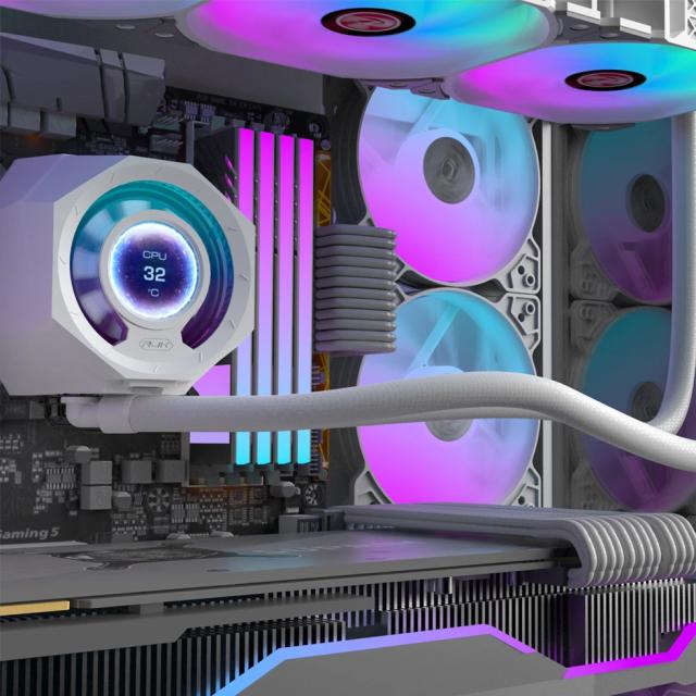 Охладител за процесор Raijintek Water Cooling, CYCLOPS 360 White, LGA1851/LGA1700/AM5