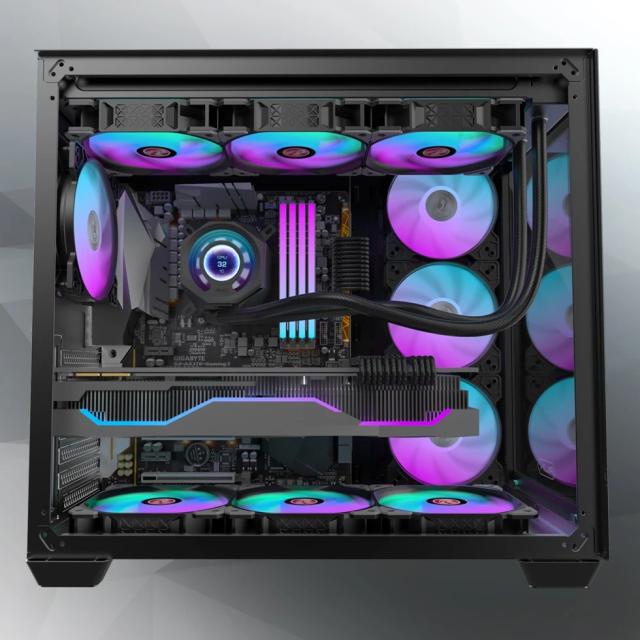 Охладител за процесор Raijintek Water Cooling, CYCLOPS 360 Black, LGA1851/LGA1700/AM5