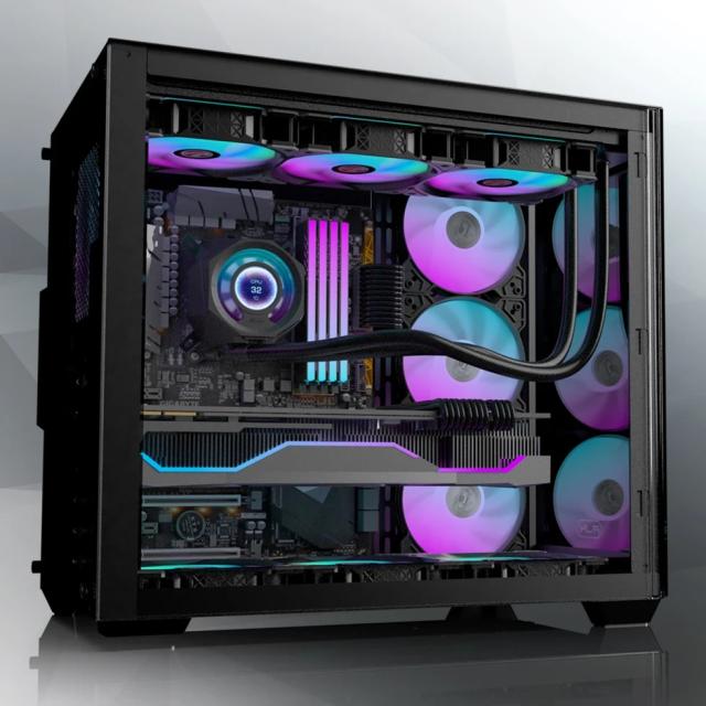 Охладител за процесор Raijintek Water Cooling, CYCLOPS 360 Black, LGA1851/LGA1700/AM5