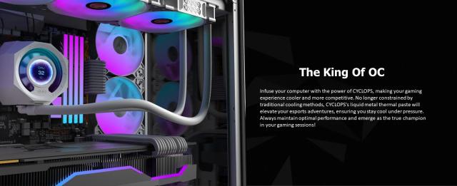 Охладител за процесор Raijintek Water Cooling, CYCLOPS 360 Black, LGA1851/LGA1700/AM5