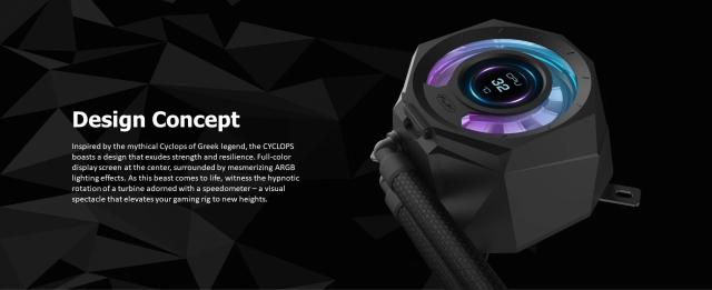 Охладител за процесор Raijintek Water Cooling, CYCLOPS 360 Black, LGA1851/LGA1700/AM5