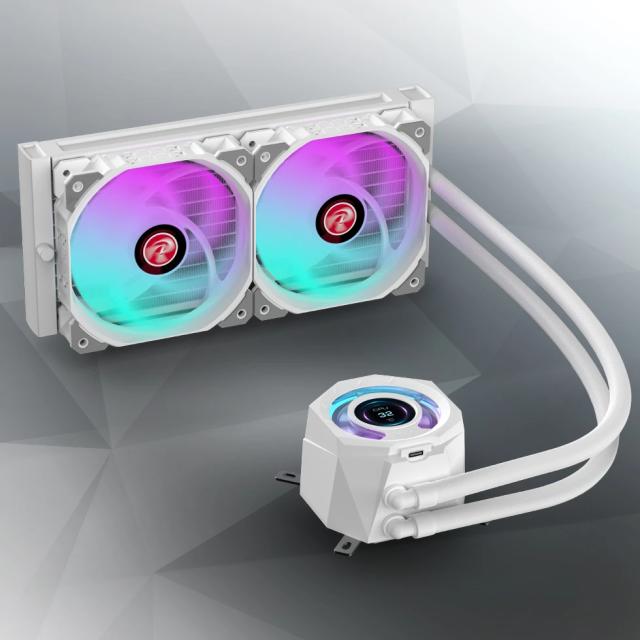 Охладител за процесор Raijintek Water Cooling, CYCLOPS 240 White, LGA1851/LGA1700/AM5