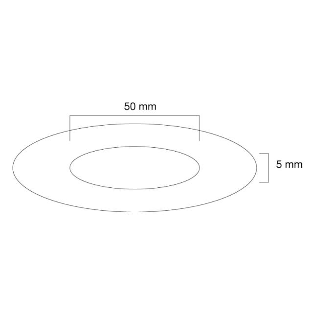 Аксесоар Neomounts by NewStar Ceiling cover for FPMA-C100 & FPMA-C100SILVER, 50 mm