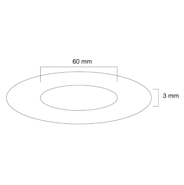 Аксесоар Neomounts by NewStar Ceiling cover for FPMA-C200/C400SILVER/PLASMA-C100, 60 mm