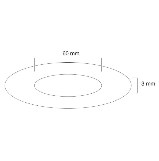 Аксесоар Neomounts by NewStar Ceiling cover for FPMA-C200/C400SILVER/PLASMA-C100, 60 mm