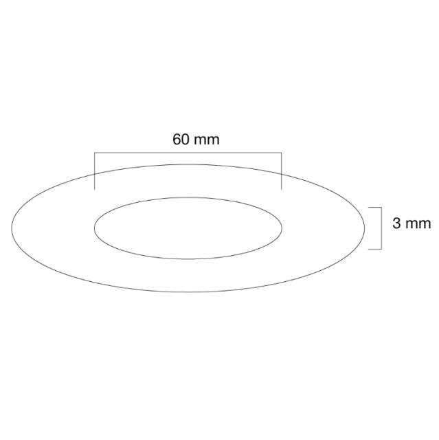 Аксесоар Neomounts by NewStar Ceiling cover for FPMA-C200/C400SILVER/PLASMA-C100, 60 mm