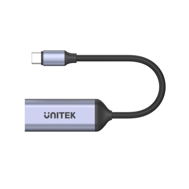 Адаптер Unitek USB Type-C (м)  към  HDMI 2.1 (ж) - 8K, 120Hz, Aluminium