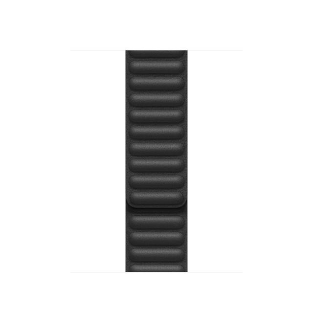 Каишка за часовник Apple Watch 40mm Band: Black Leather Link - Large