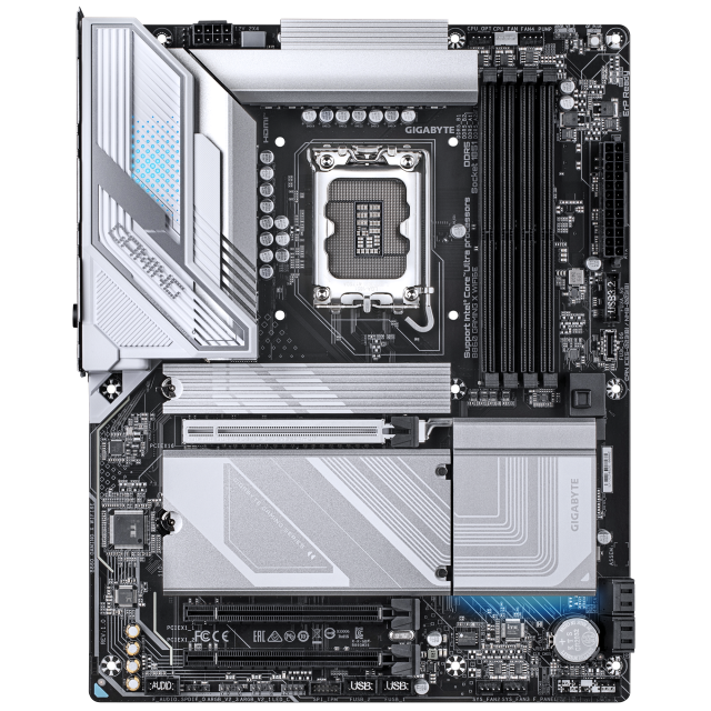 Дънна платка GIGABYTE B860 GAMING X WIFI 6E, LGA 1851, 4x DDR5, 3x M.2, 4x SATA 6Gb/s, Wi-Fi 6E, BLUETOOTH 5.3, HDMI, DP. ATX