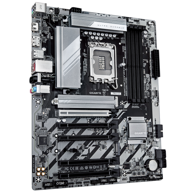 Дънна платка GIGABYTE B860 DS3H WIFI 6E, LGA1851, 4x DDR5, 2x M.2, 4x SATA 6Gb/s, Wi-Fi 6E, BLUETOOTH 5.3, HDMI, DP. ATX