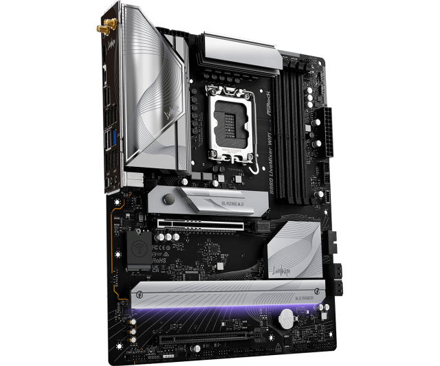 Дънна платка ASRock B860 LiveMixer WIFI 6E, LGA1851, 4x DDR5, 3x M.2, 4x SATA 6Gb/s, Wi-Fi 6E, BLUETOOTH 5.3, HDMI. ATX