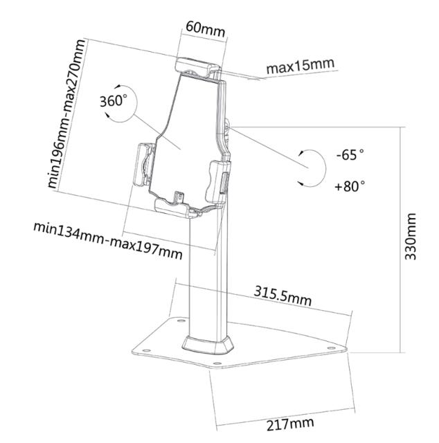 Стойка Neomounts by NewStar Tablet & Smartphone Arm (universel for all tablets & smartphones)