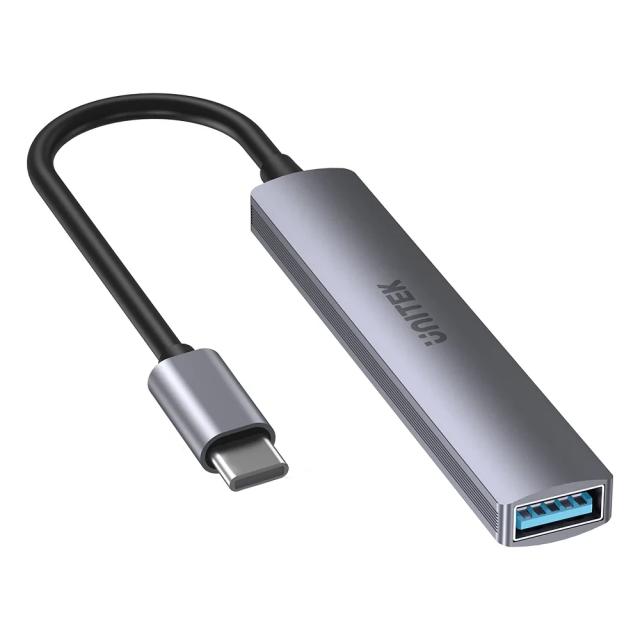 Хъб Unitek H1208B 4-портов USB3.0/2.0, USB Type-C