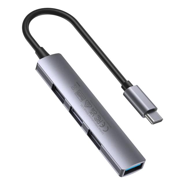 Хъб Unitek H1208B 4-портов USB3.0/2.0, USB Type-C