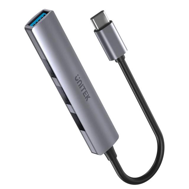 Хъб Unitek H1208B 4-портов USB3.0/2.0, USB Type-C