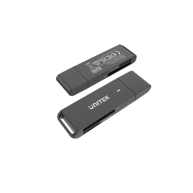 Четец за карти Unitek Card Reader Y-9328, TF / SD / Micro SD / SDXC / SDHC / MMC / RSMMC / Micro SDXC, USB Type-C