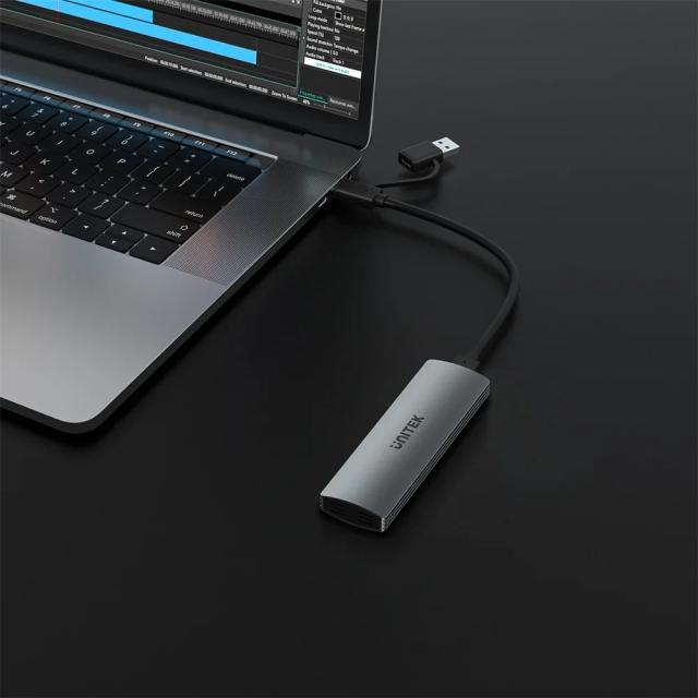 Kутия Unitek S1230A, M.2 NVMe/SATA, USB Type-C