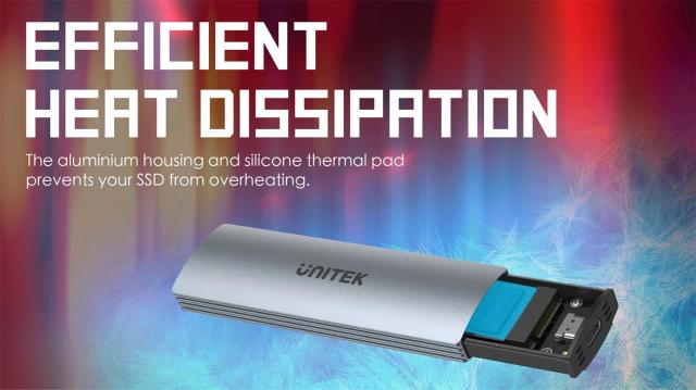 Kутия Unitek S1230A, M.2 NVMe/SATA, USB Type-C