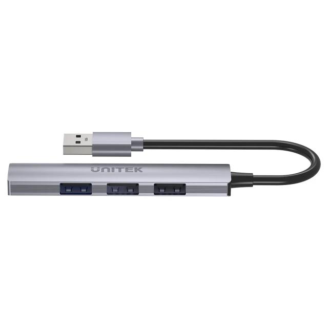 USB хъб Unitek 4-портов, 1 x USB 3.0, 3 x USB2.0, USB 3.0/2.0