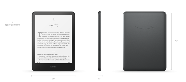 Електронна книга eBook Kindle Paperwhite Signature Edition 2024, 12 генерация, 7" (17.78 cm), 32GB, Wi-Fi/Bluetooth, IPX8, metallick black