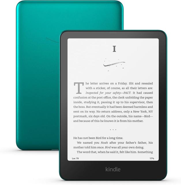 Електронна книга eBook Kindle Paperwhite Signature Edition 2024, 12 генерация, 7" (17.78 cm), 32GB, Wi-Fi/Bluetooth, IPX8, metalilic jade