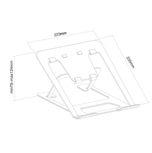 Стойка Neomounts by NewStar Notebook Desk Stand (ergonomic)