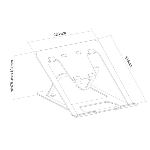 Стойка Neomounts by NewStar Notebook Desk Stand (ergonomic)