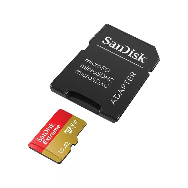 Карта памет SANDISK Extreme microSDHC, 32GB, Клас A2, с SD Adapter