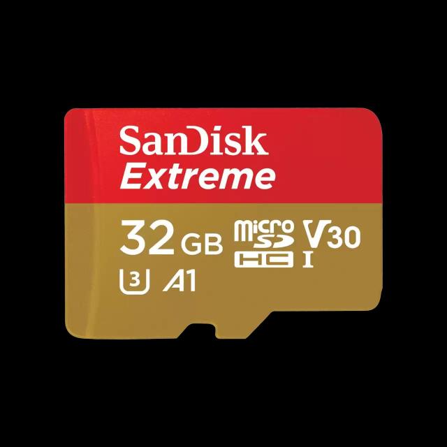 Карта памет SANDISK Extreme microSDHC, 32GB, Клас A2, с SD Adapter