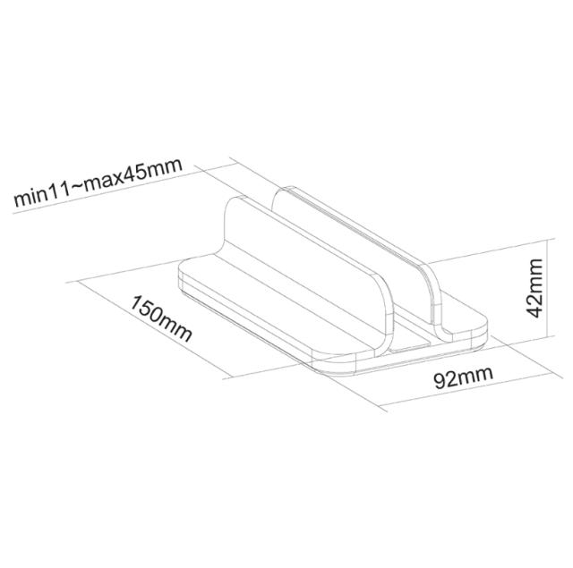 Стойка Neomounts by NewStar Notebook Desk Stand (vertical)