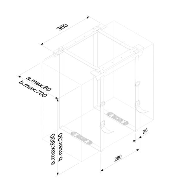 Стойка Neomounts by NewStar CPU Holder (height PC: 3-60 cm / width PC: 8-70 cm)