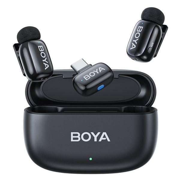 Безжична микрофонна система BOYA Mini 14, 20 Hz - 20 kHz, -42 dB, USB Type-C