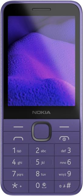 GSM Nokia 235 DS 4G 2025, 2.8" (7.11 cm) QVGA IPS, Unisoc T107, Dual SIM128MB Flash памет (+ microSD), 64MB RAM, 2 MPix камера, Bluetooth, Лилав