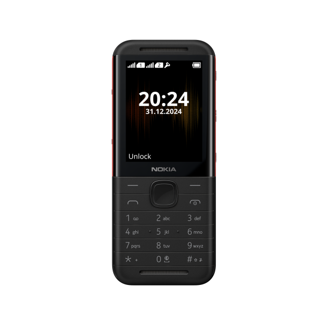 GSM Nokia 5310 DS 2025, 2.8" (7.11 cm) QVGA TFT, Unisoc 6531F, 8MB RAM, 16MB Flash памет (+ microSD), 0.3 MPix камера, Bluetooth