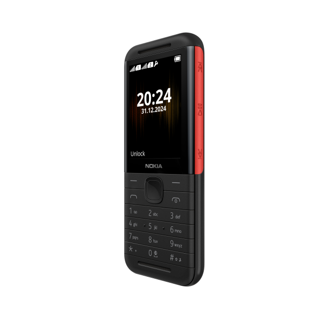 GSM Nokia 5310 DS 2025, 2.8" (7.11 cm) QVGA TFT, Unisoc 6531F, 8MB RAM, 16MB Flash памет (+ microSD), 0.3 MPix камера, Bluetooth