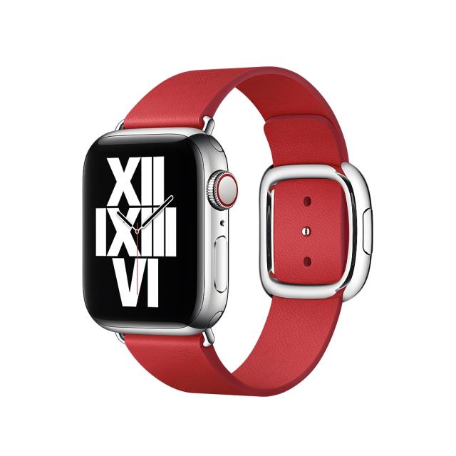 Каишка за часовник Apple Watch 40mm Band: Scarlet Modern Buckle - Small (Seasonal Fall 2020)
