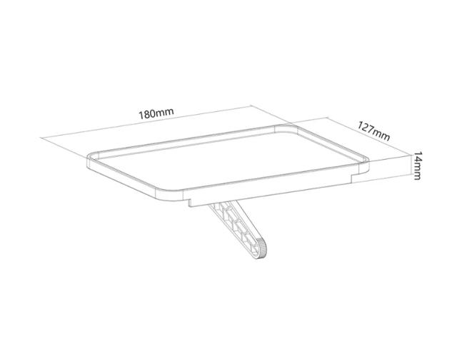 Стойка Neomounts by Newstar Universal Multimedia/Camera Shelf - 18 cm wide