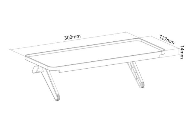 Стойка Neomounts by Newstar  Universal Multimedia/Camera Shelf - 30 cm wide