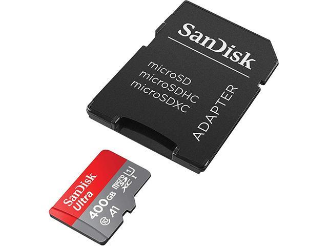 Карта памет SANDISK Ultra microSDXC, 400GB, Class 10, UHS-I A1, 98 MB/s с адаптер SD 