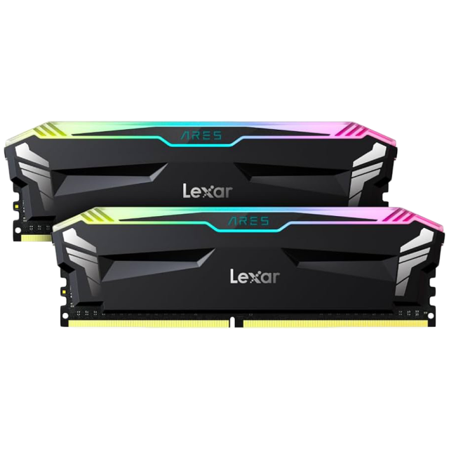 Памет Lexar Ares Black RGB 16GB (2x8GB) DDR4 3600MHz, CL18, 1.35V