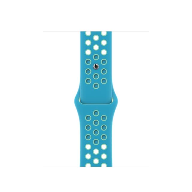 Каишка за часовник Apple Watch 40mm Chlorine Blue/Green Glow Nike Sport Band - Regular