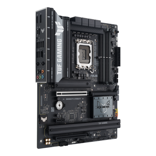 Дънна платка ASUS TUF GAMING B860-PLUS WIFI, LGA1851, 4x DDR5, 3 x M.2, 4 x SATA 6Gb/s, Wi-Fi 7, Bluetooth v5.4, HDMI, DP, ATX