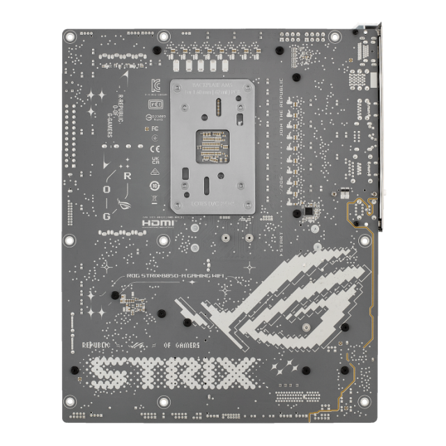 Дънна платка ASUS ROG STRIX B850-A GAMING WIFI, AM5, 4x DDR5, 4x M.2, 2x SATA 6Gb/s, Wi-Fi 7, Bluetooth v5.4, HDMI, DP, ATX