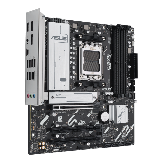  Дънна платка ASUS PRIME B840M-A-CSM, AM5, 4x DDR5, 3x M.2, 4x SATA 6Gb/s, HDMI, 2x DP, Micro ATX