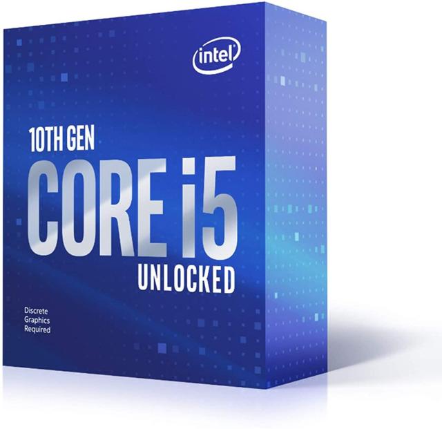 Процесор Intel Core i5-10600KF 6C (4.1 / 4.8GHz, 12MB, 125W), LGA1200, без охлаждане