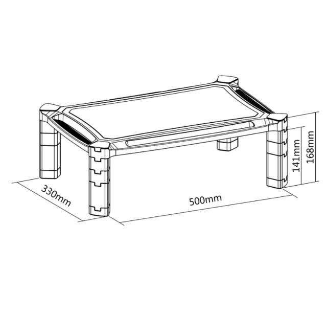 Стойка Neomounts by NewStar Monitor Riser (height adjustment: 16,8 cm)