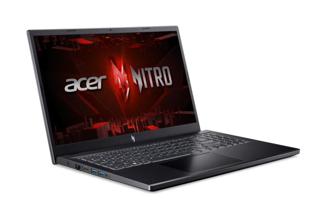 Лаптоп Acer Nitro V15 Gaming ANV15-51-98AA, Intel Core i9-13900H 14C (1.9 / 5.4GHz, 24 MB Cache), 15.6'' (39.62 cm) Full HD, 165Hz, NVIDIA GF RTX 4060 8GB GDDR6 DLSS 3, 32GB DDR5, 1TB SSD, Free DOS